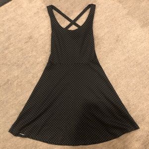 Black & White Polka Dotted Skater Dress H&M XS